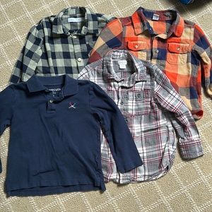 Crewcuts & ZARA set of boys button down shirts